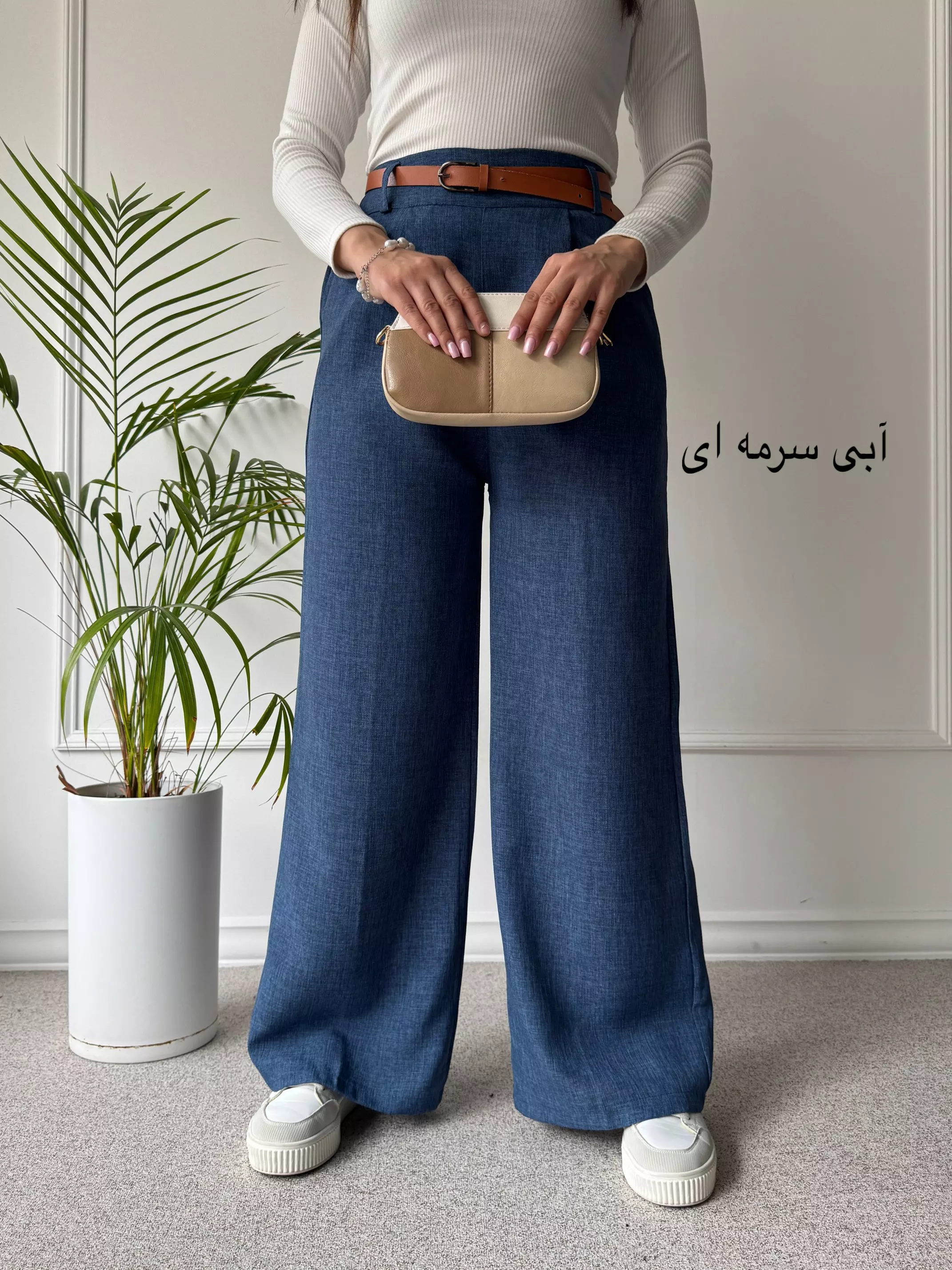 شلوار زنانه نیم بگ شانتون